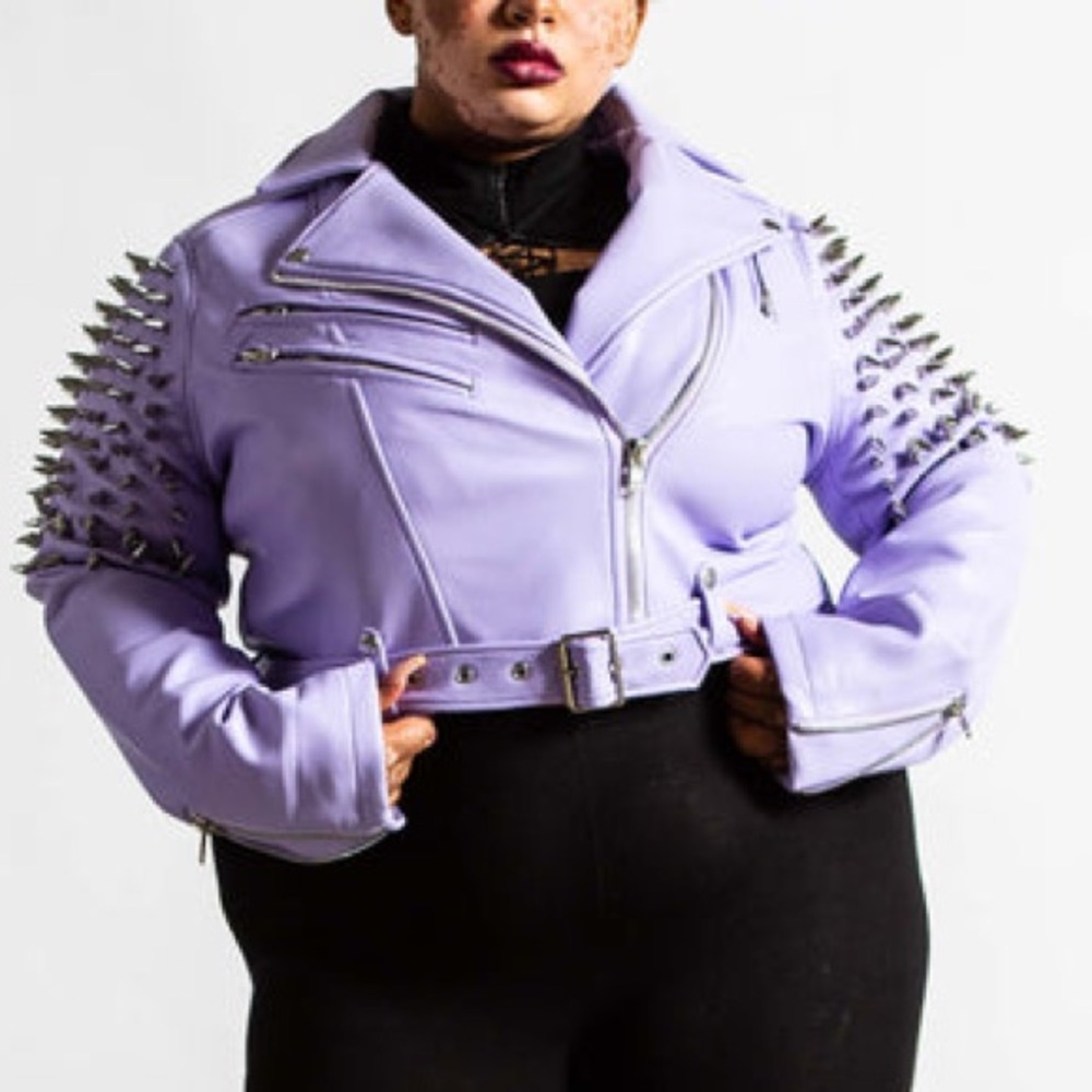 Killstar Lavender Lilac Spiked Women's Jacket